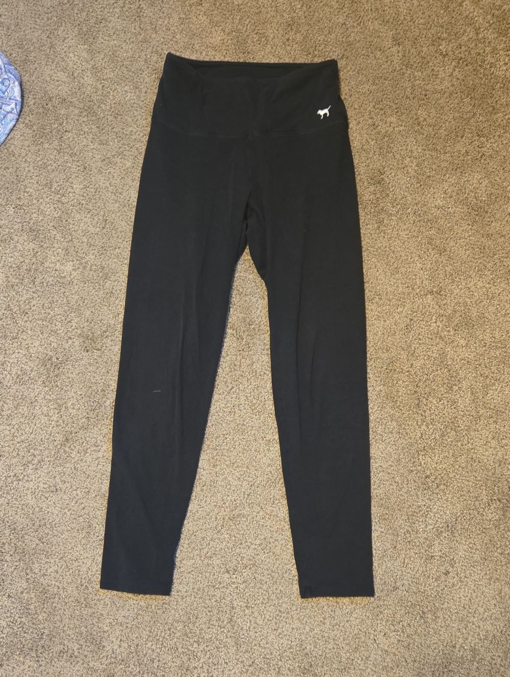 PINK Victoria's Secret Black High-Waist Logo Leggings